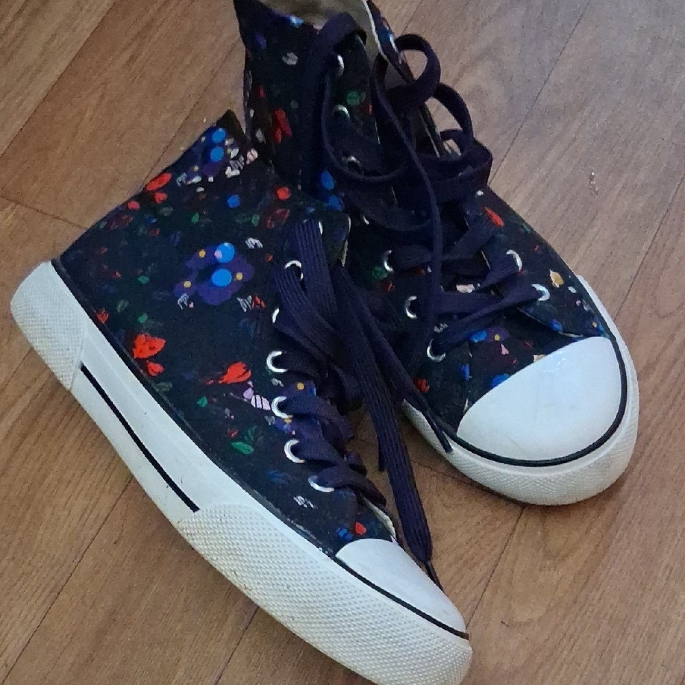 Colorful Womens High-Top Sneakers